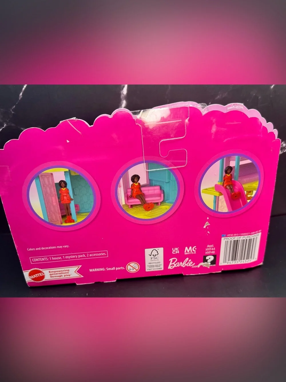 Mini BarbieLand Mini Dreamhouse 1.5-Inch Playset [Version 1] NIB - Picture 3 of 8